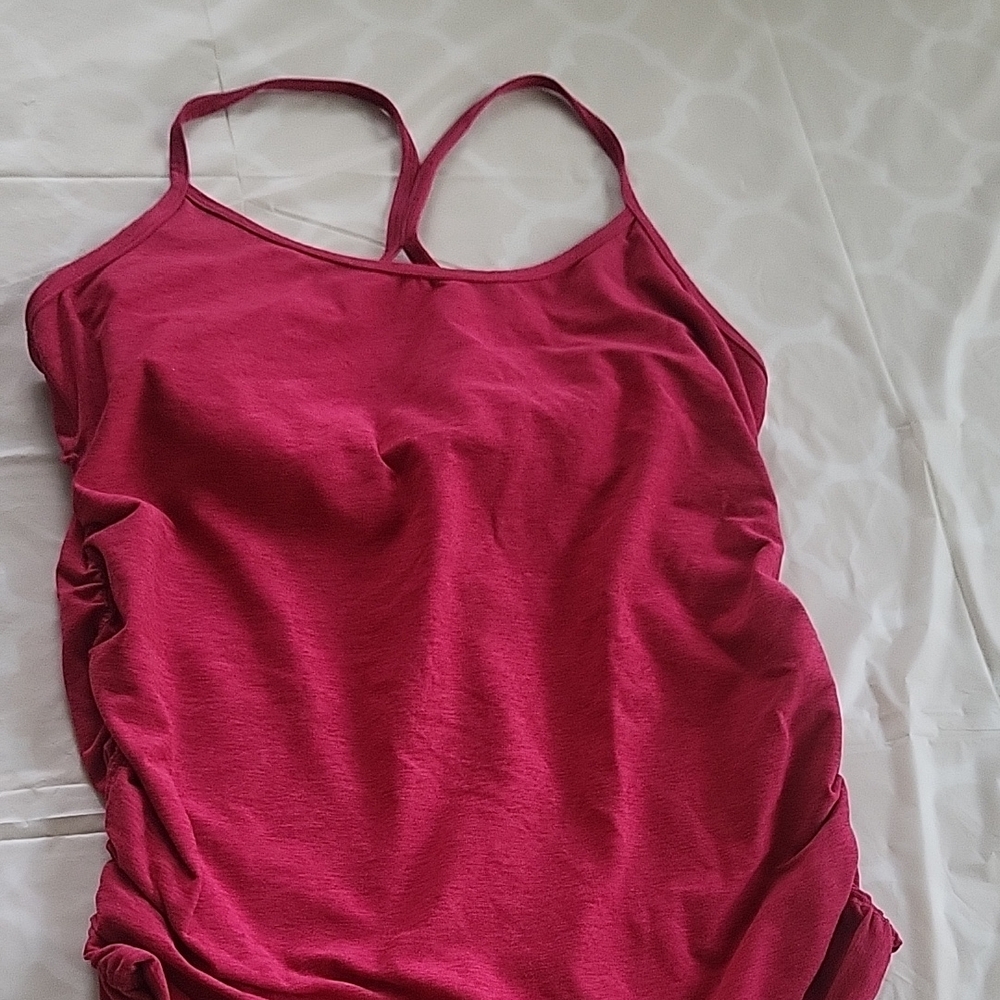 Beyond Yoga Fuchsia Racerback Tank Top - Picture 2 of 7